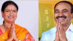 BJP's Eatala Rajender, D K Aruna file nominations for LS polls in Telangana